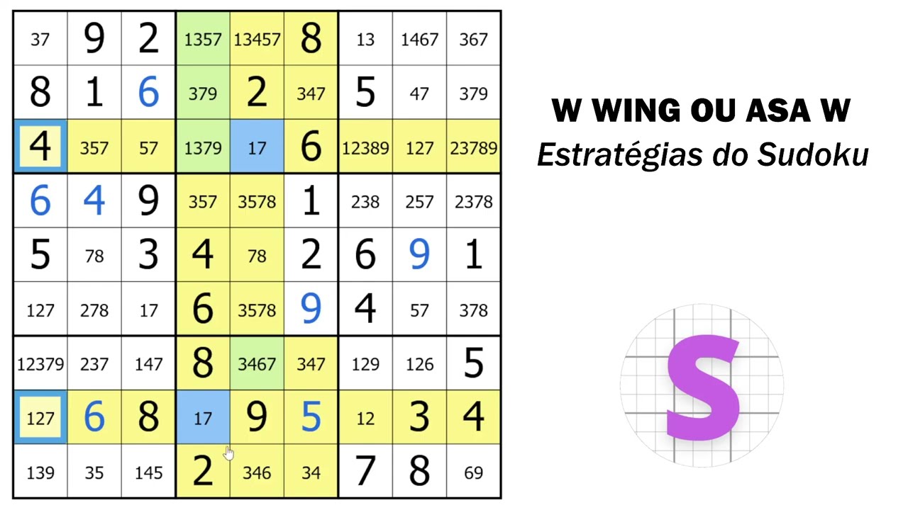 Estratégias do Sudoku: W-Wing ou Asa W