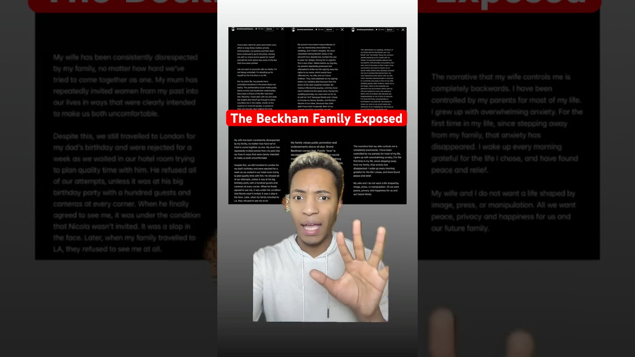 Beckham Family Drama Exposed After Brooklyn Speaks Out