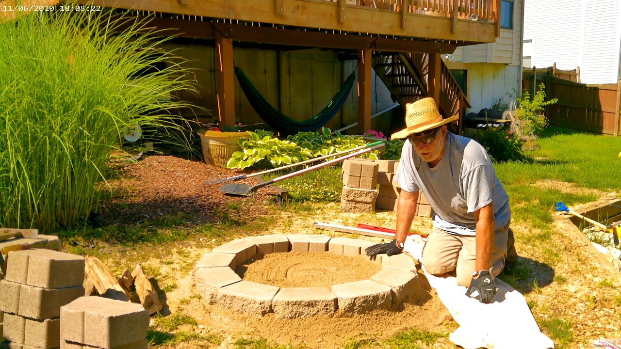 How to build a stone fire pit