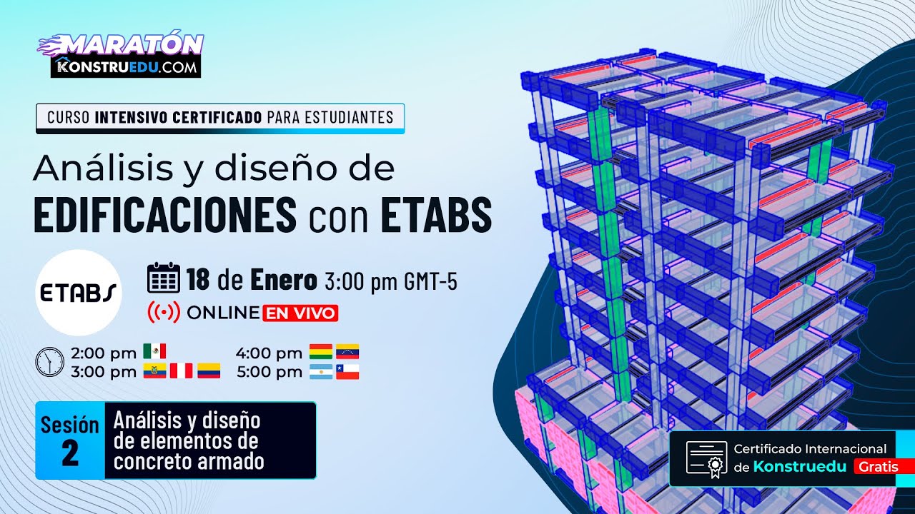 S2: Análisis y diseño de elementos de concreto armado | Maratón ETABS