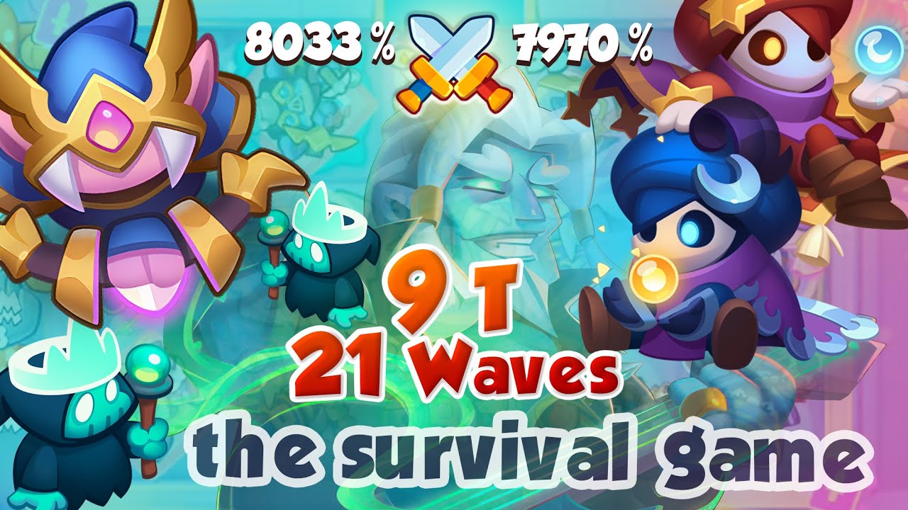 The Survival Game - TWILIGHT RANGER + NECRO vs TWINS for 21 Waves 9 Trillion - RUSH ROYALE