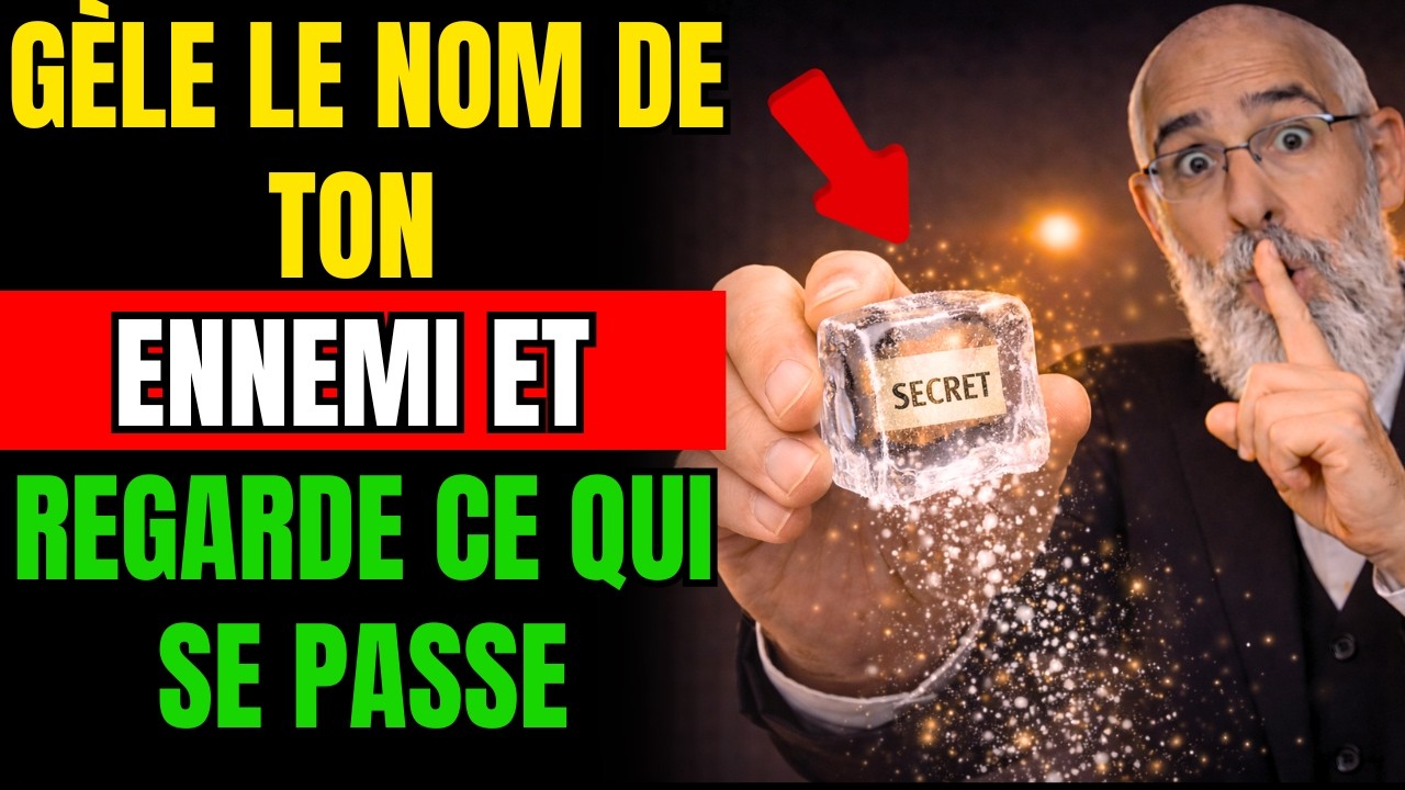 Écris le NOM de ton ENNEMI et Mets-le dans le CONGÉLATEUR… Justice Spirituelle | Sagesse Juive