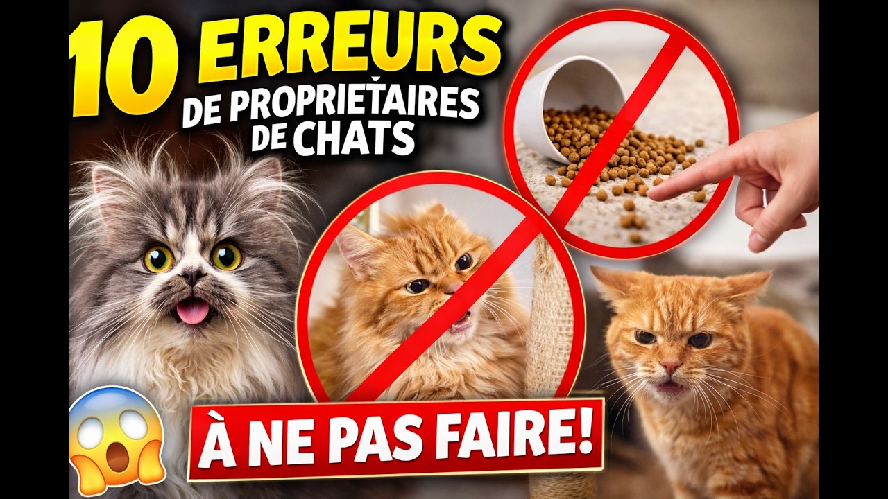 10 Erreurs Que Tous les Propriétaires de Chats Font ! 😱🐾@Miaou59 #chat #miaou #catlover #chats