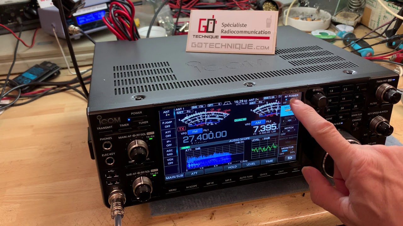 Radio ICOM IC7610 HF 60MHz présentation GoTechnique