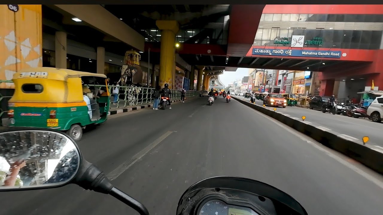 Evening Ride to MG Road & Brigade Road | Bangalore Traffic in 4K #Bangaloretraffic #MGroad #blrdays