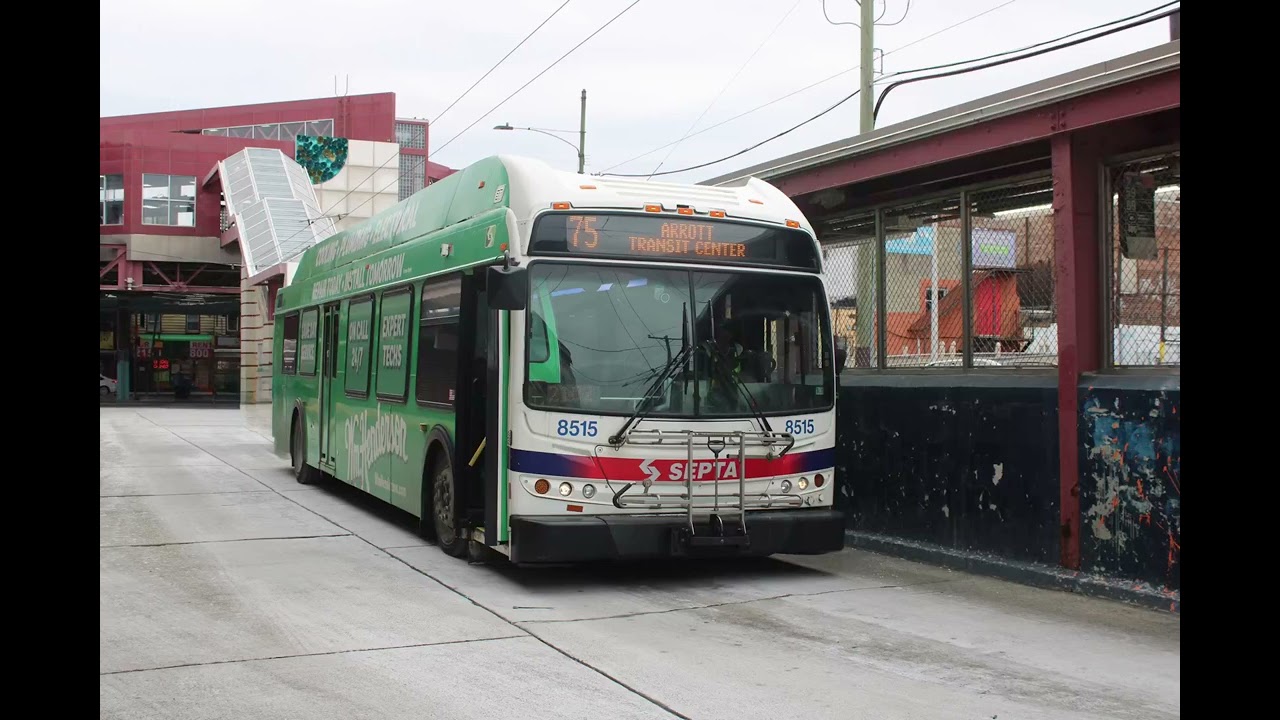 Short ride with SEPTA bus {8515} on route 75