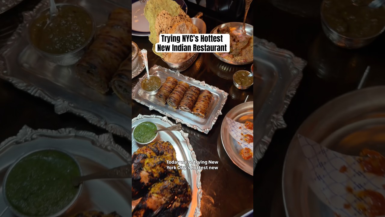 Пробую новый модный индийский ресторан в Нью-Йорке #индийскаякухня #кухняньюйорка #гурманы