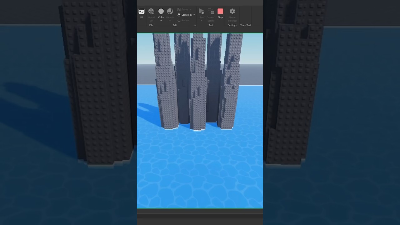 Как сделать потрясающую воду за несколько кликов. Руководство по Roblox Studio #robloxstudiotutor...