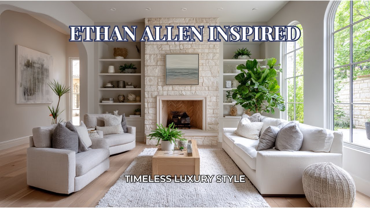 Ethan Allen Modern Classic Interior Ideas Tour Featuring Calm Luxury and Timeless Home Comfort