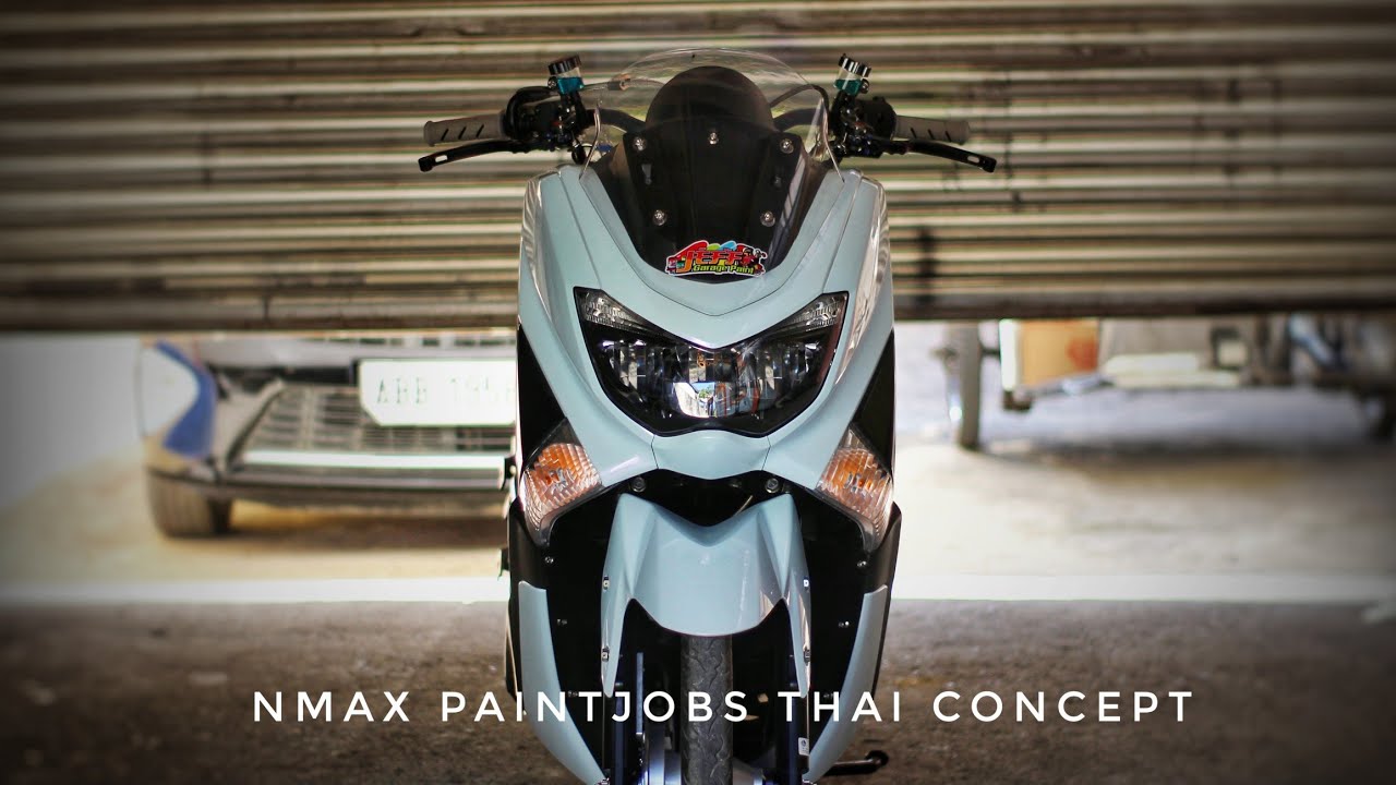 Nmax 155 Fairings Repainting White Pearl Violet | Thai Concept