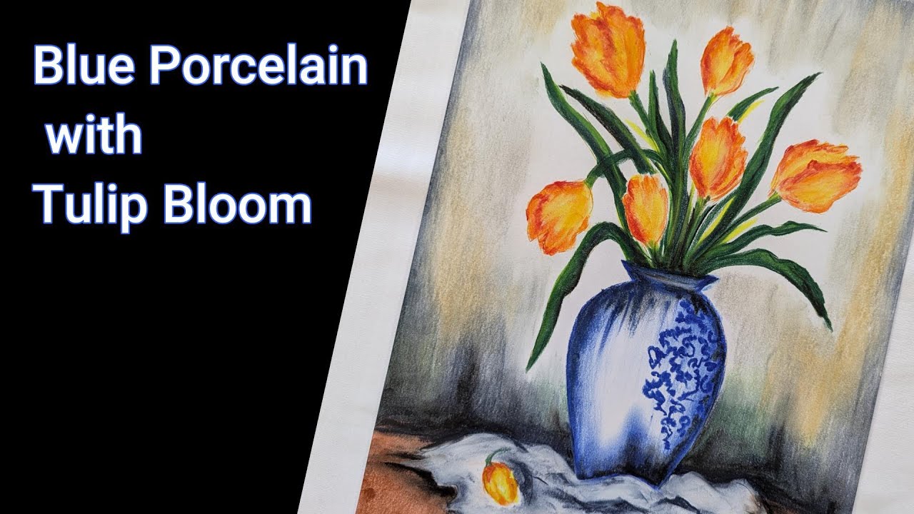 27. ❣️Blue Porcelainwith Tulip Bloom Bloom - 