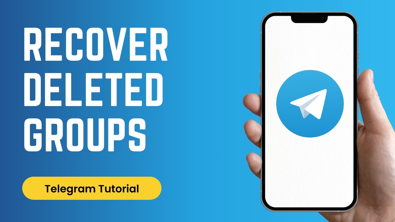 How to Recover Deleted Telegram Groups