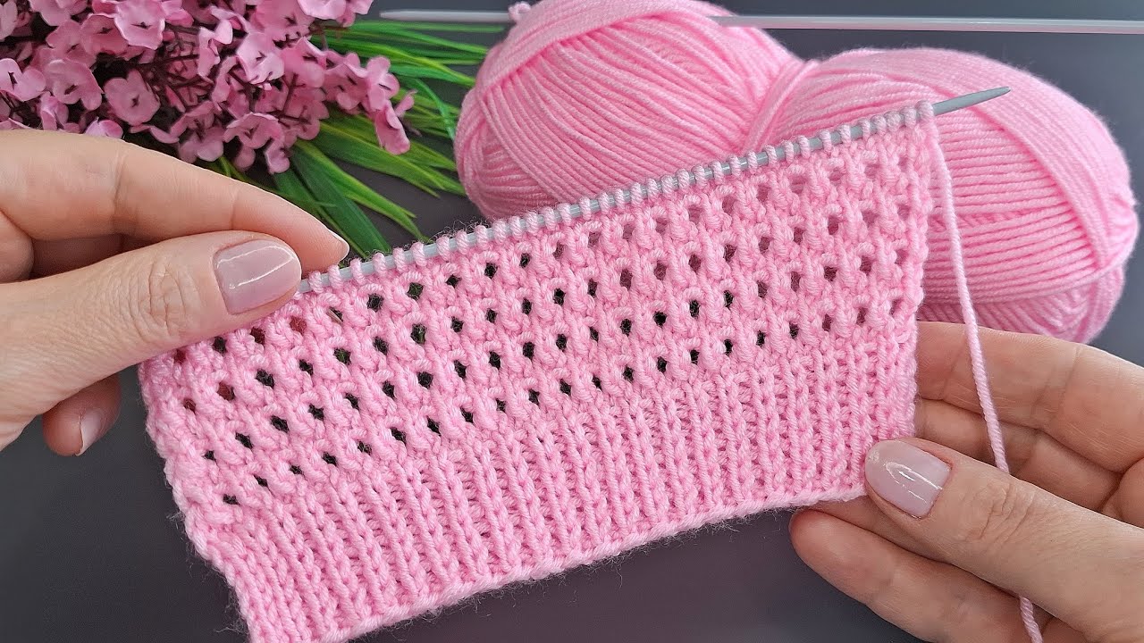 Üç Günde Yelek Örün 🌸Kolay İki Şiş Örgü Yelek Model Desen