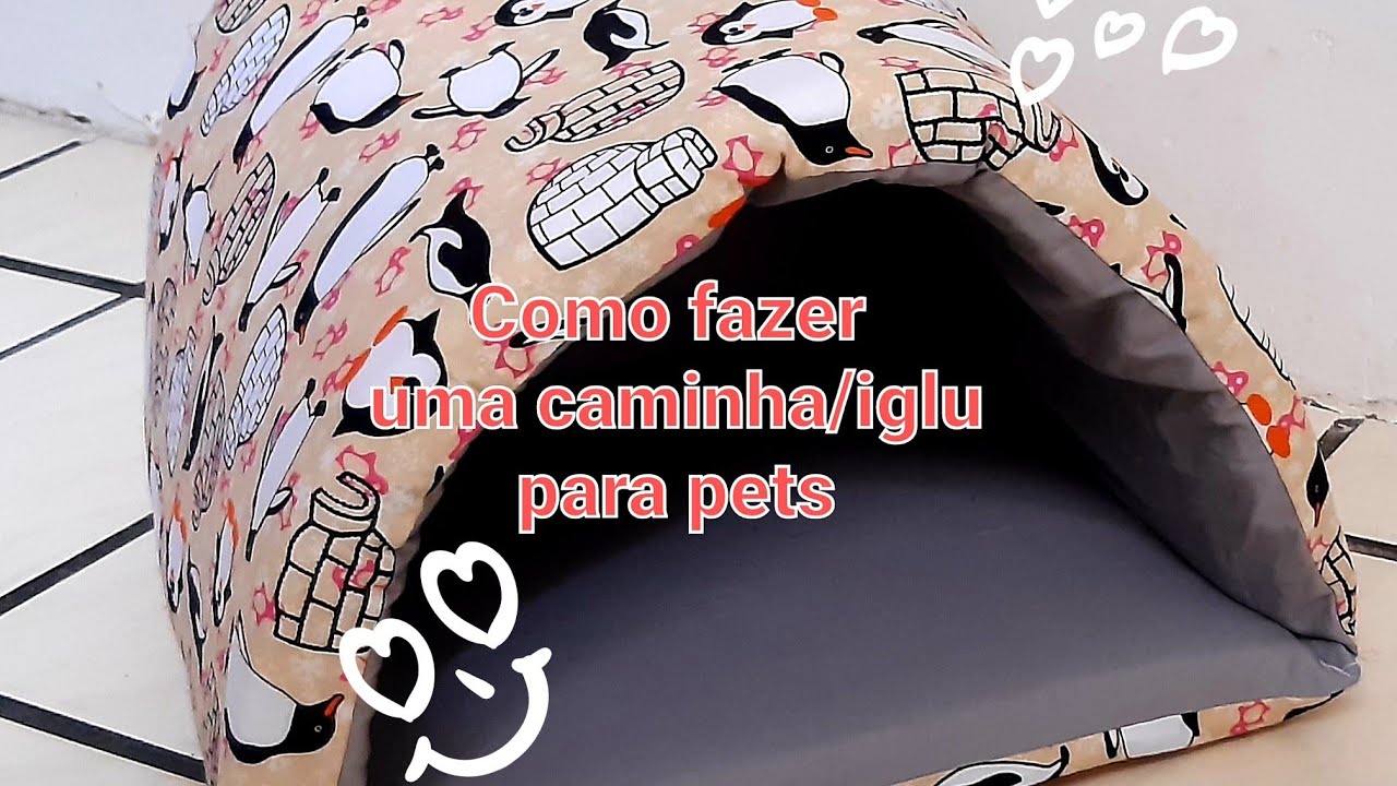 Como fazer uma casinha, iglu para pets reaproveitando materiais. #diy