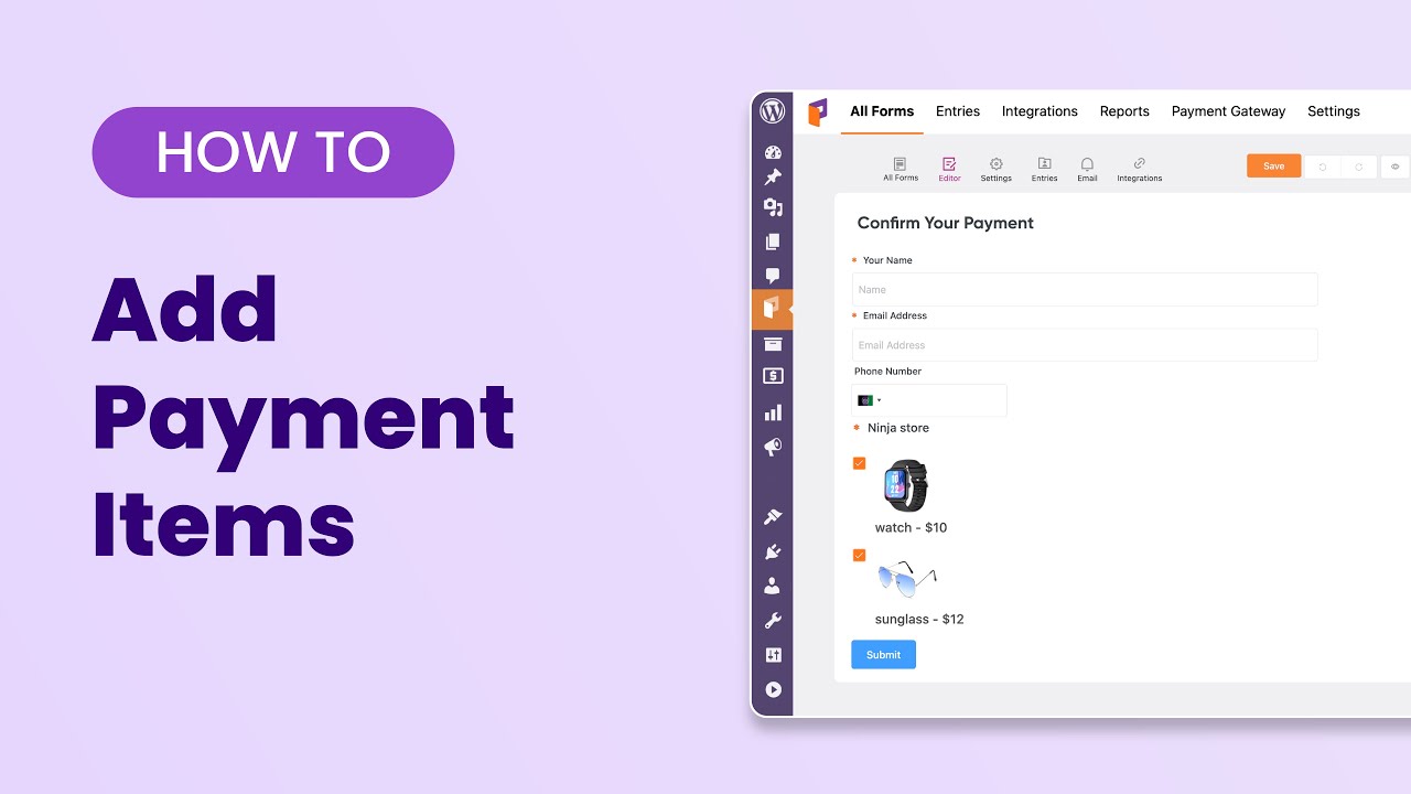 How to Add Payment Item Fields in Paymattic | The Ultimate Payment Plugin for WordPress