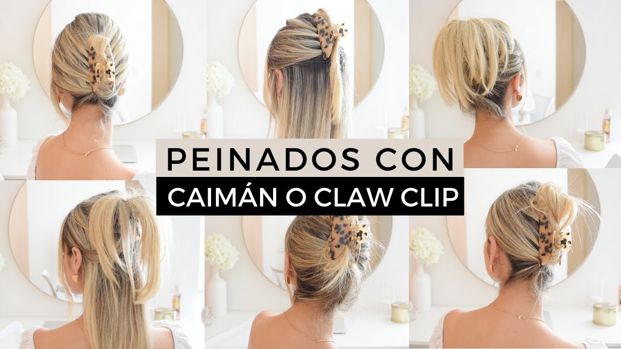 PEINADOS SÚPER FÁCILES CON CAIMÁN O CLAW CLIP | Tierra Rosé.