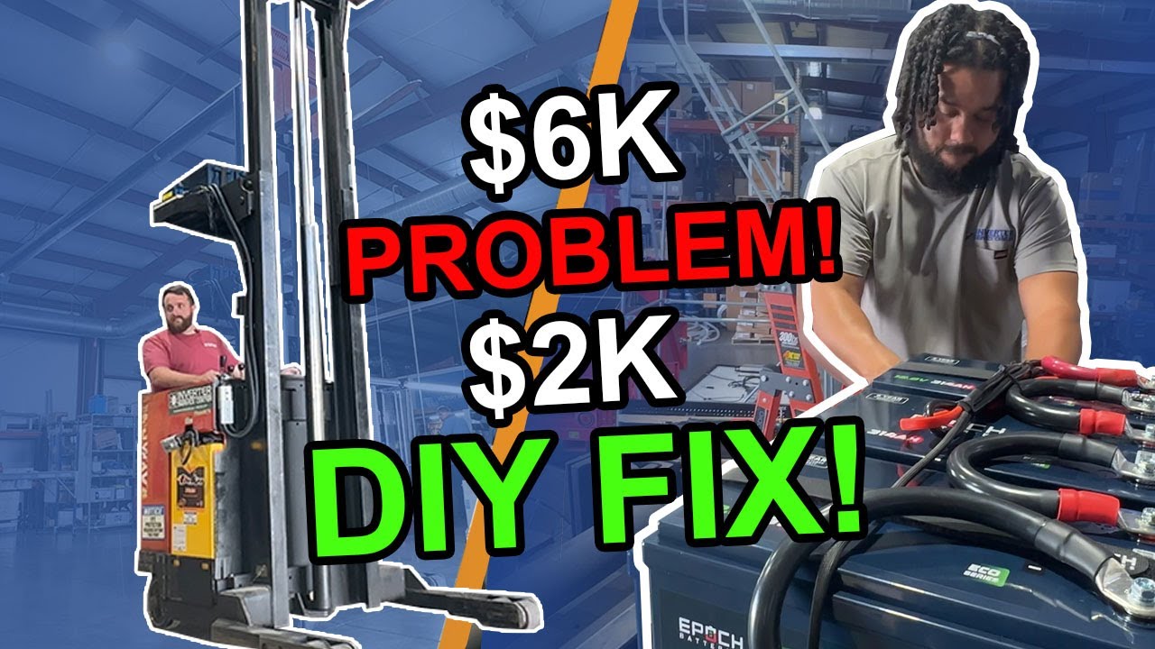 Reviving a DEAD Forklift with 3 Lithium Batteries