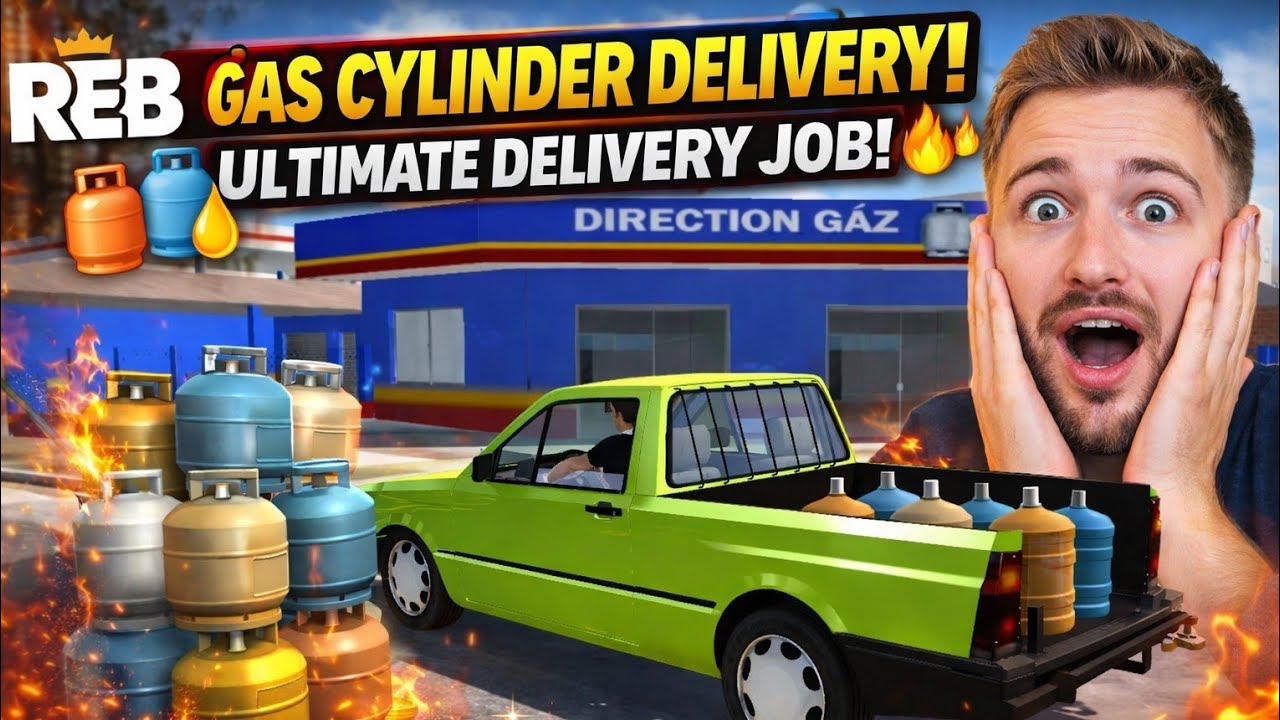 🎬 Ultimate Cylinder Delivery Job in Auto Life Brasil 🚚🔥 | Hard Driving Test