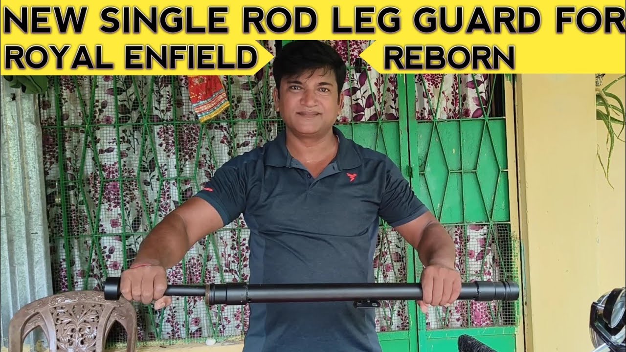 How to install single rod leg guard for bike Royal Enfield Reborn
