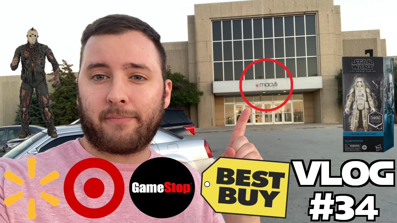 Star Wars Black Series Hunt - Walmart, Target, GameStop, Best Buy, & First Macy's Check! - VLOG 34
