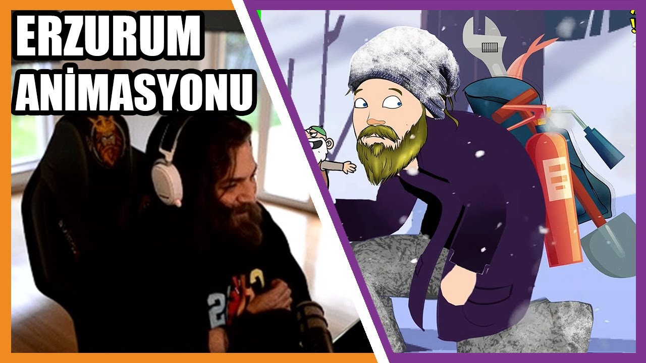 Elraenn - Kuruk Leblebi Erzurum Animasyonunu İzliyor