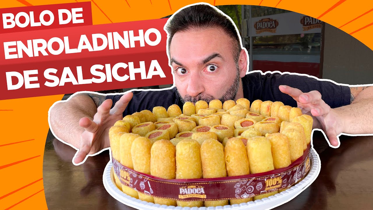 'BOLO' GIGANTE DE ENROLADO DE SALSICHA!! [16.000 KCAL]