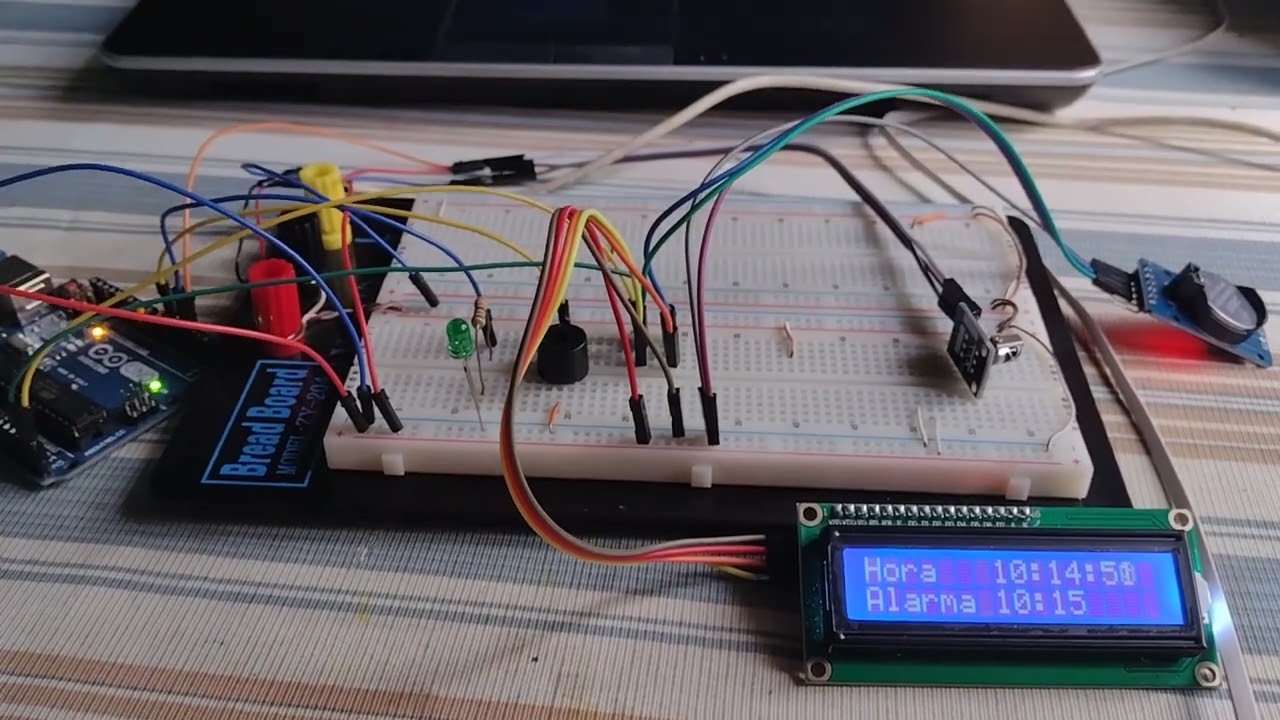 Programar Alarma con control remoto + buzzer + m&oacute;dulo RTC DS3231 + LCD