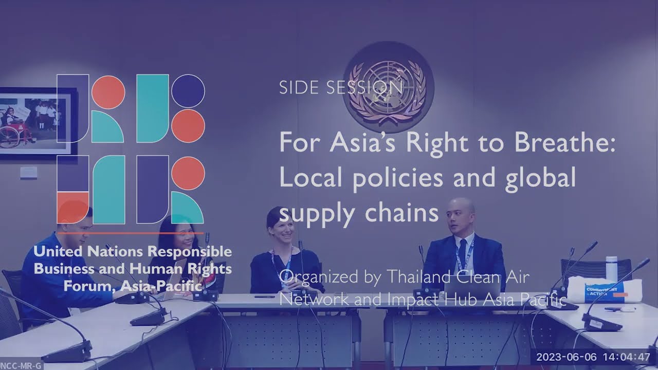For Asia's Right to Breathe: Local policies and global supply chains