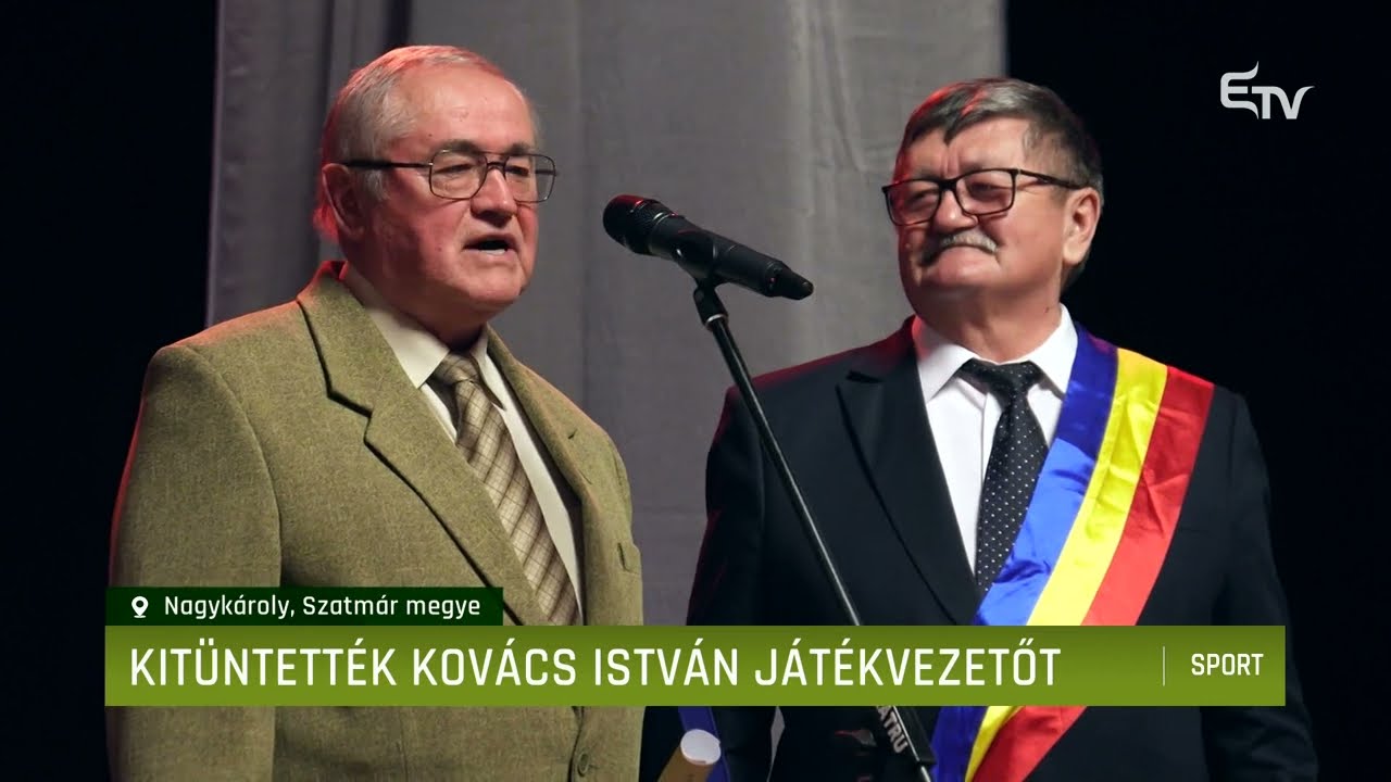 Kitüntették Kovács István játékvezetőt – Erdélyi Magyar Televízió