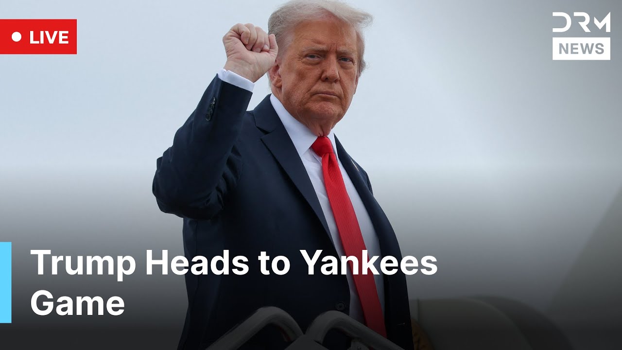 LIVE: President Trump Departs For NYC Yankees Game | AC1N