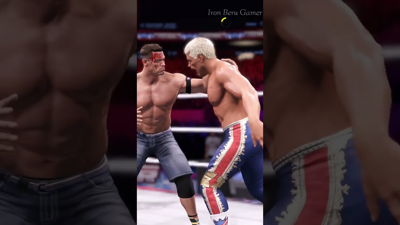 Jhon Cena VS Cody Roads PS5 game play summer slam