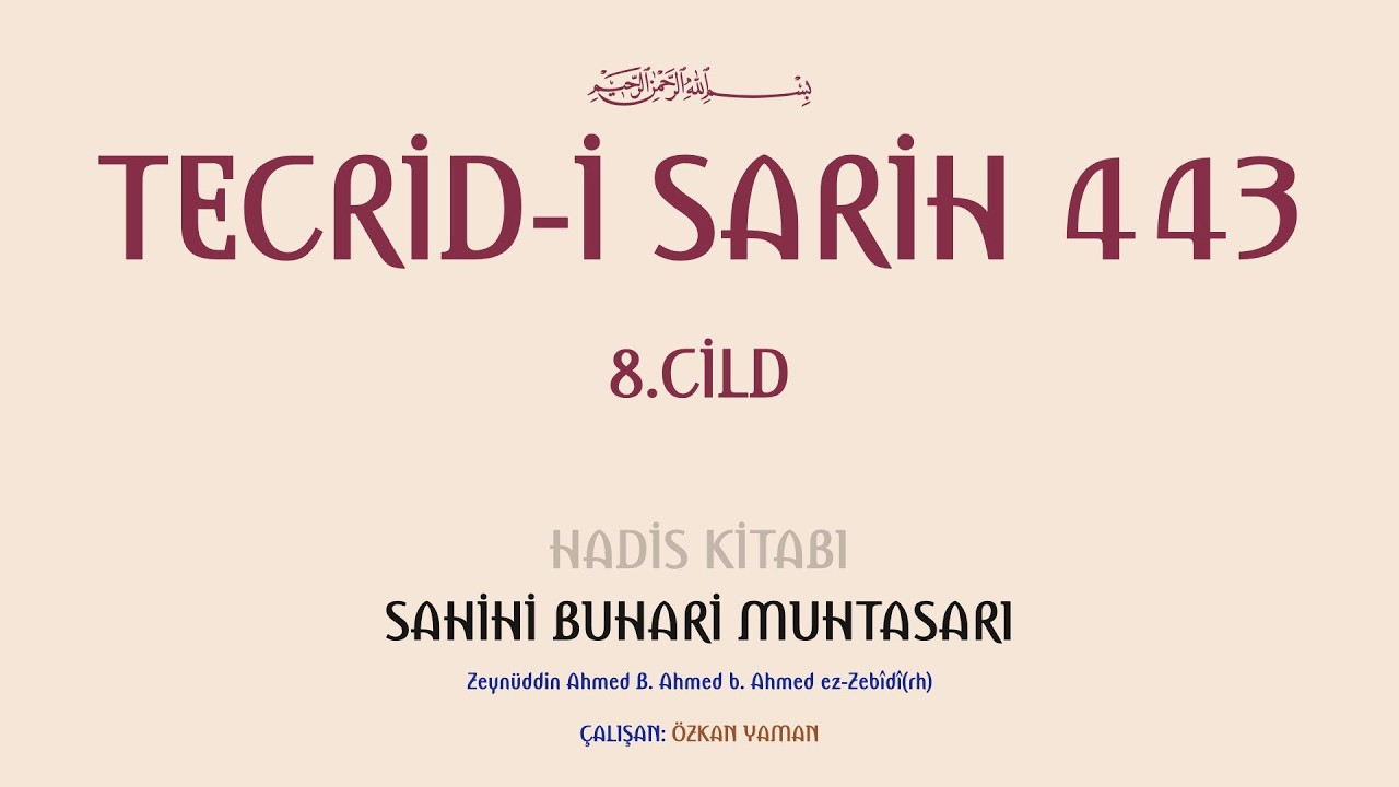 TECRİDİ SARİH 443