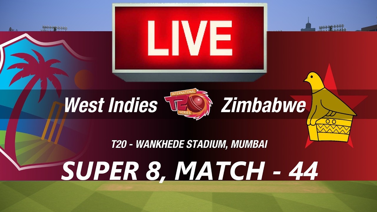 🛑LIVE- WEST INDIES vs ZIMBABWE🛑T20 WORLD CUP 2026🛑ZIM vs WI🛑CRICKET 26 GAME🛑LIVE MATCH STREAMING🏏