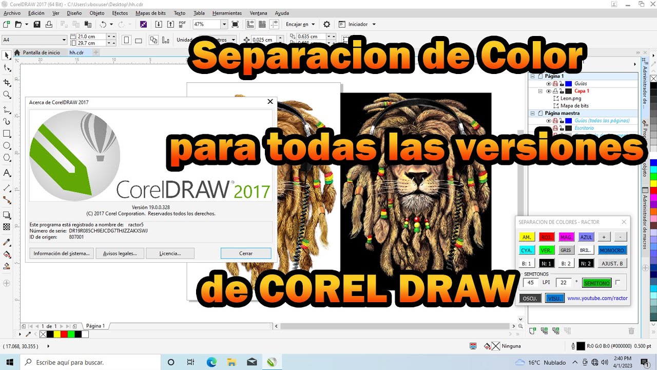 SIMULADO DE COLOR PARA COREL DRAW TODAS LAS VERSIONES!!