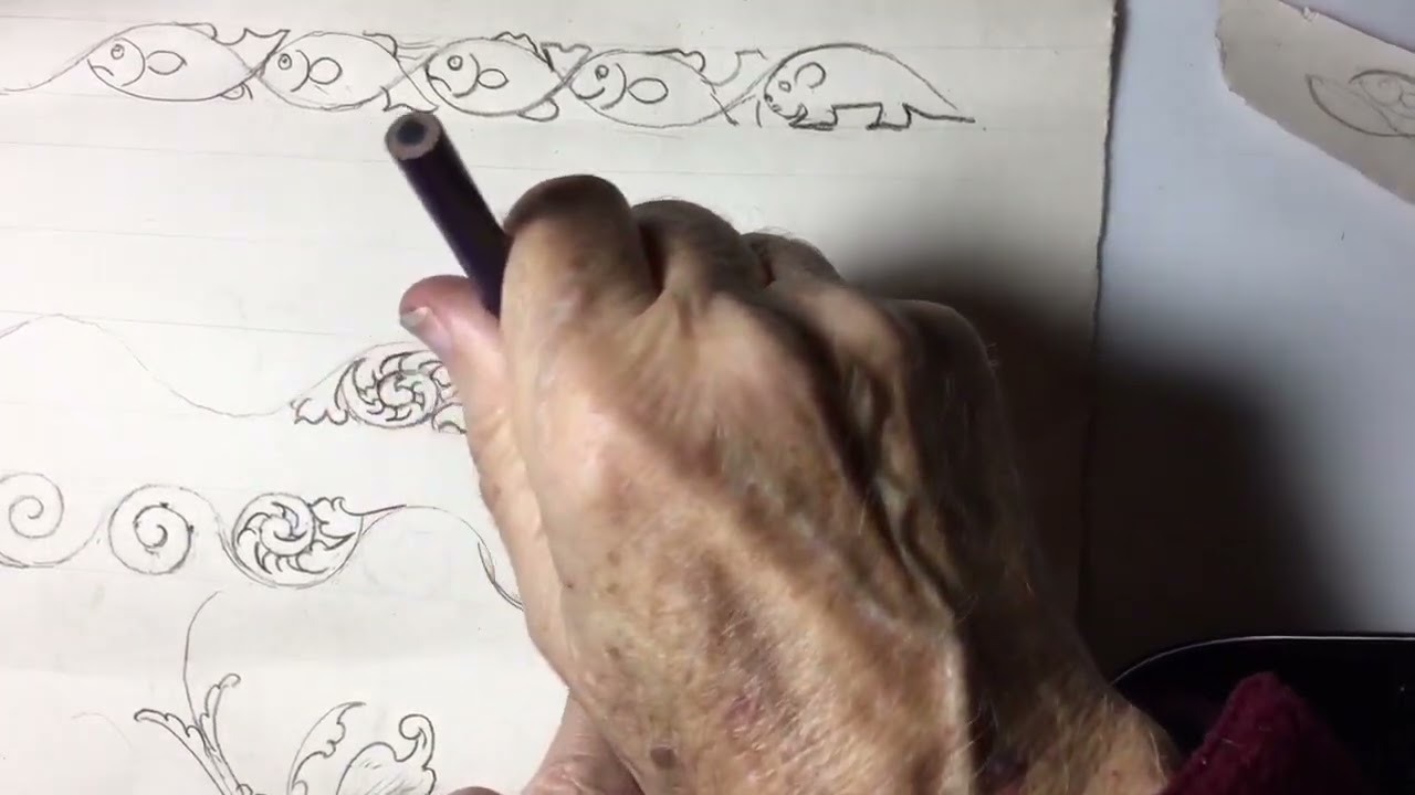 Grand Master Gun Engraver Ken C Hunt Drawing Series 2023 Drawing Backbones