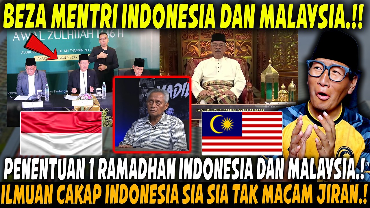 😱BEZA JAUH.!! PENENTUAN 1 RAMADHAN INDONESIA DAN MALAYSIA.!! ILMUAN KOMENTARI INDONESIA SIA SIA,!⁉😭😭