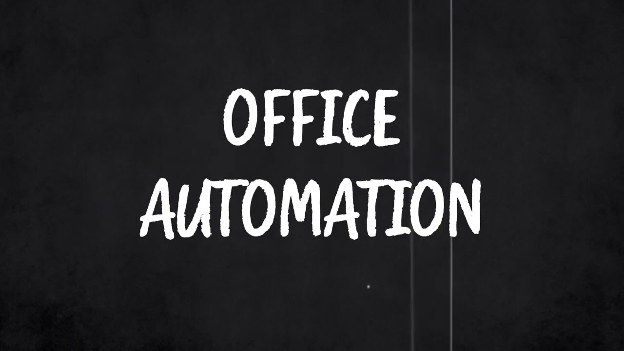 OFFICE AUTOMATION (POM2223): FINAL PROJECT
