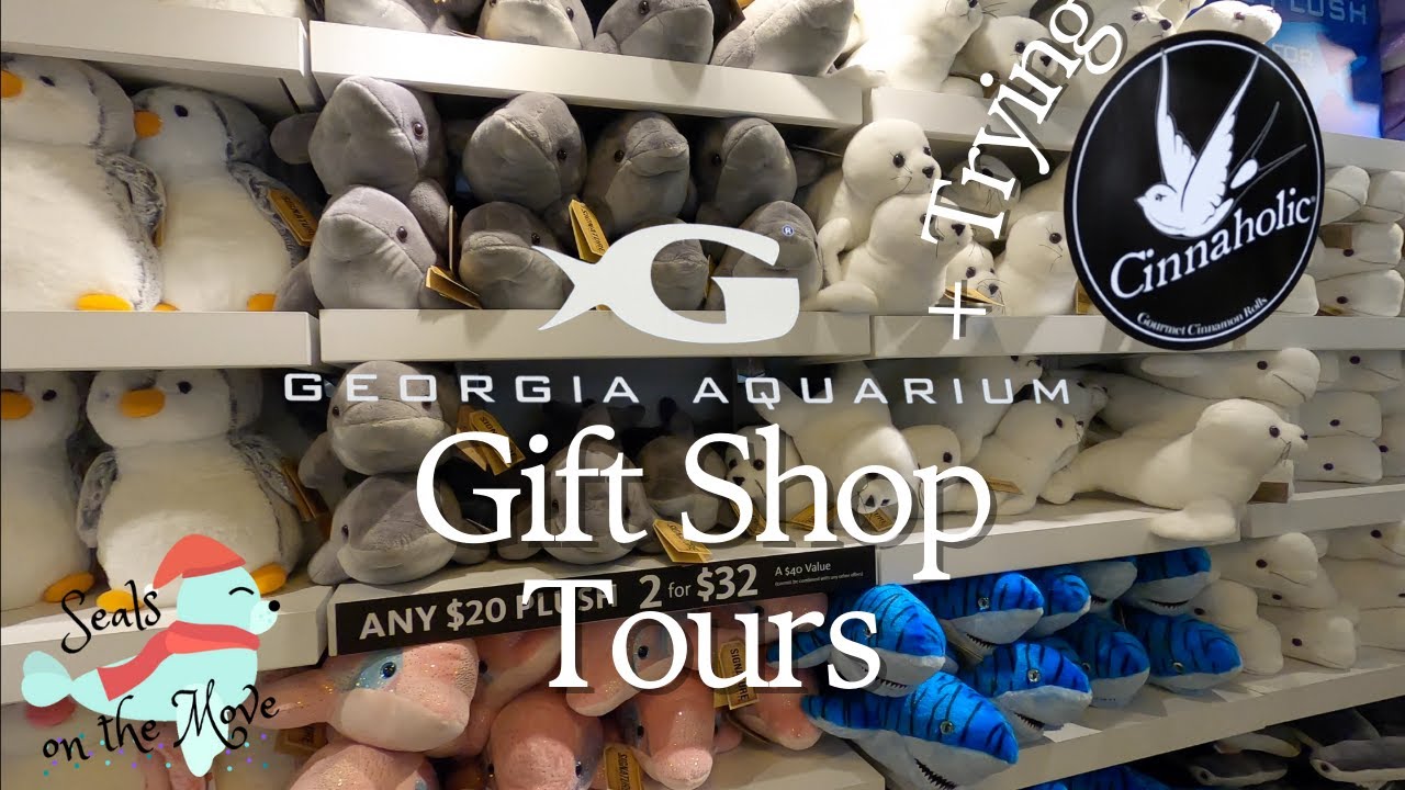 Georgia Aquarium Gift Shop Tours - Georgia Aquarium Vlog - Cinnaholic Cinnamon Rolls