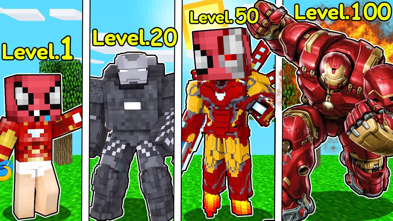 FAKİR ULTİMATE DEMİR ADAM (IRON MAN) SEVİYELERİ 😱 - Minecraft