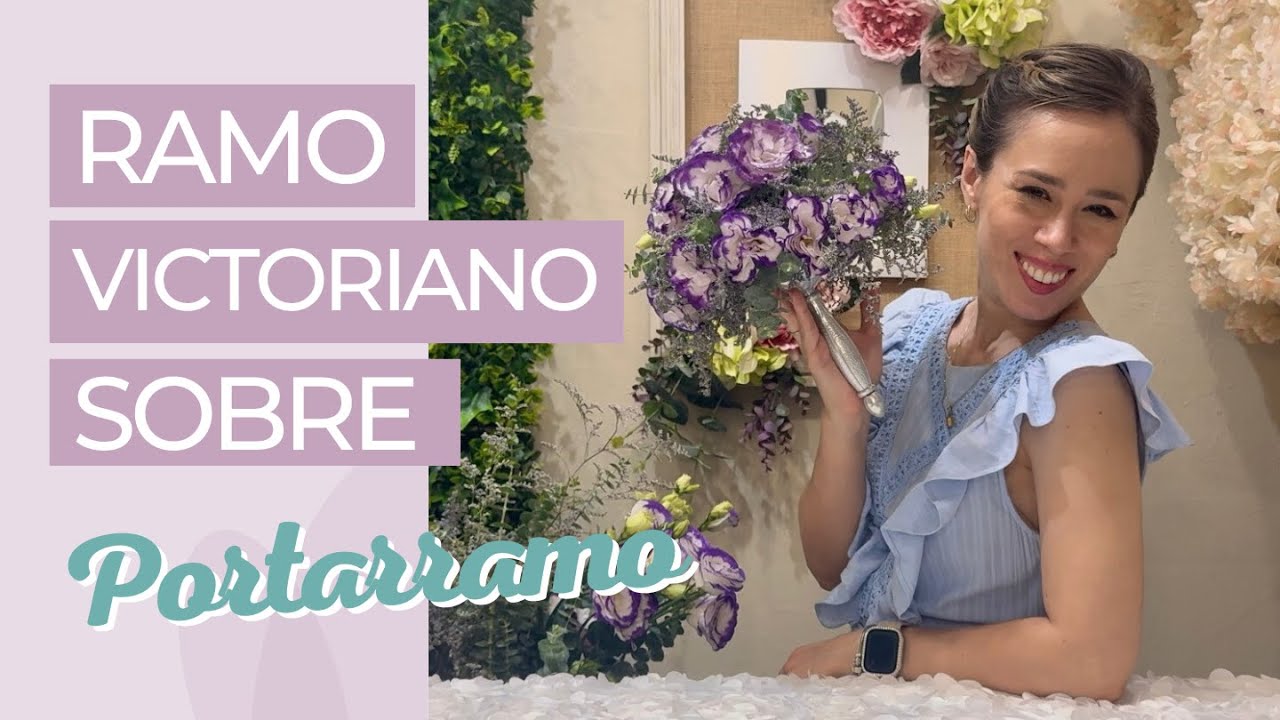 RAMO CON ELEGANTE PORTARRAMO ¡ÚNICO EN SU TIPO! 💐
