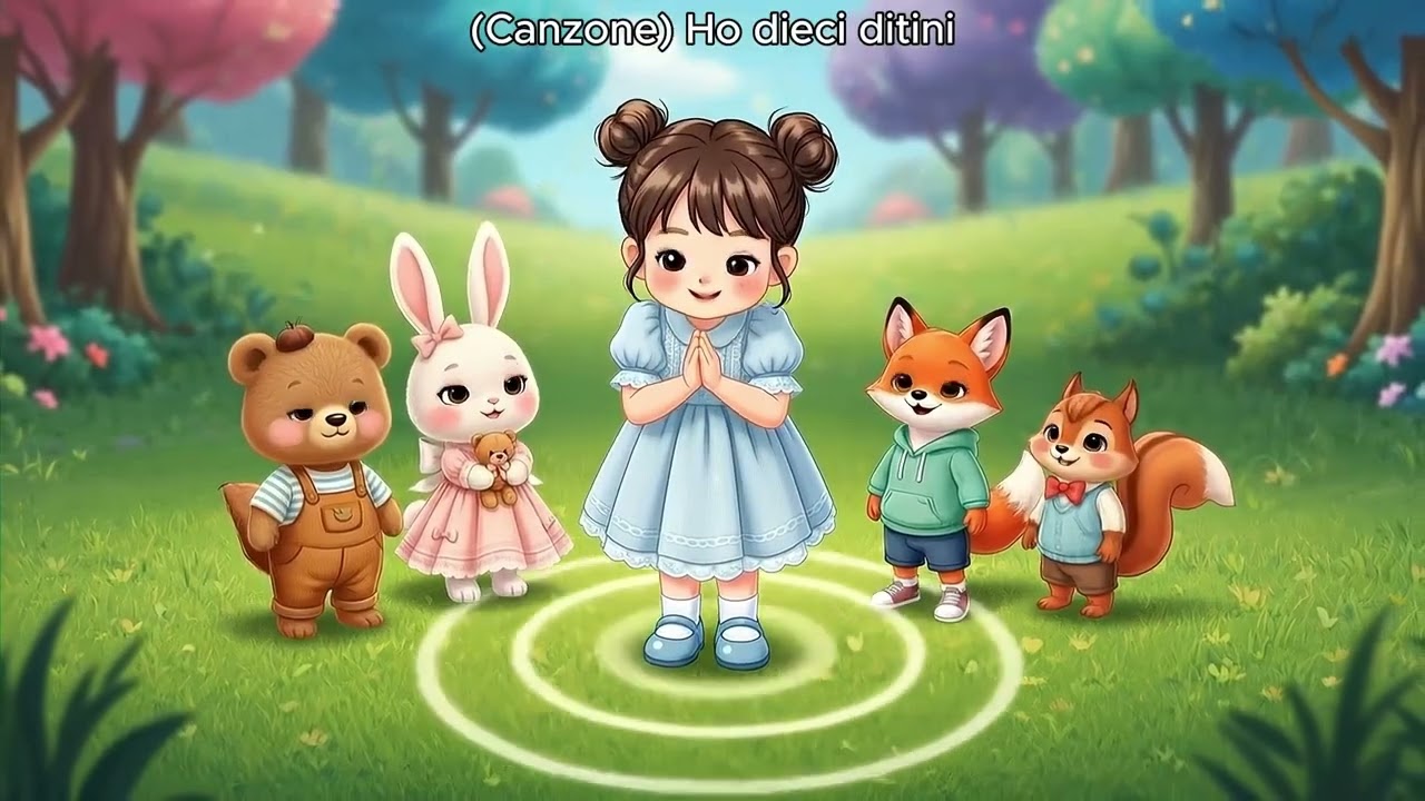 Ho dieci ditini | Canzone per bambini originale A+B | Gioco con le dita | YouMeanMedia
