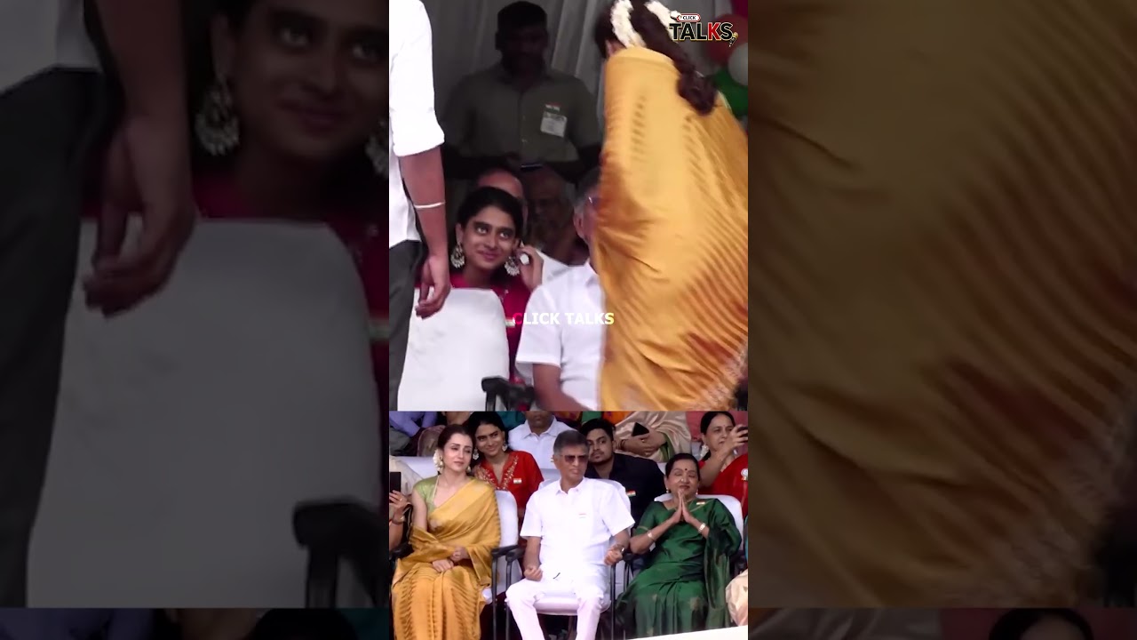 Did you notice this? Was Trisha&rsquo;s appearance planned? Is CM Vijay unaware of this? | CM Vijay | T...