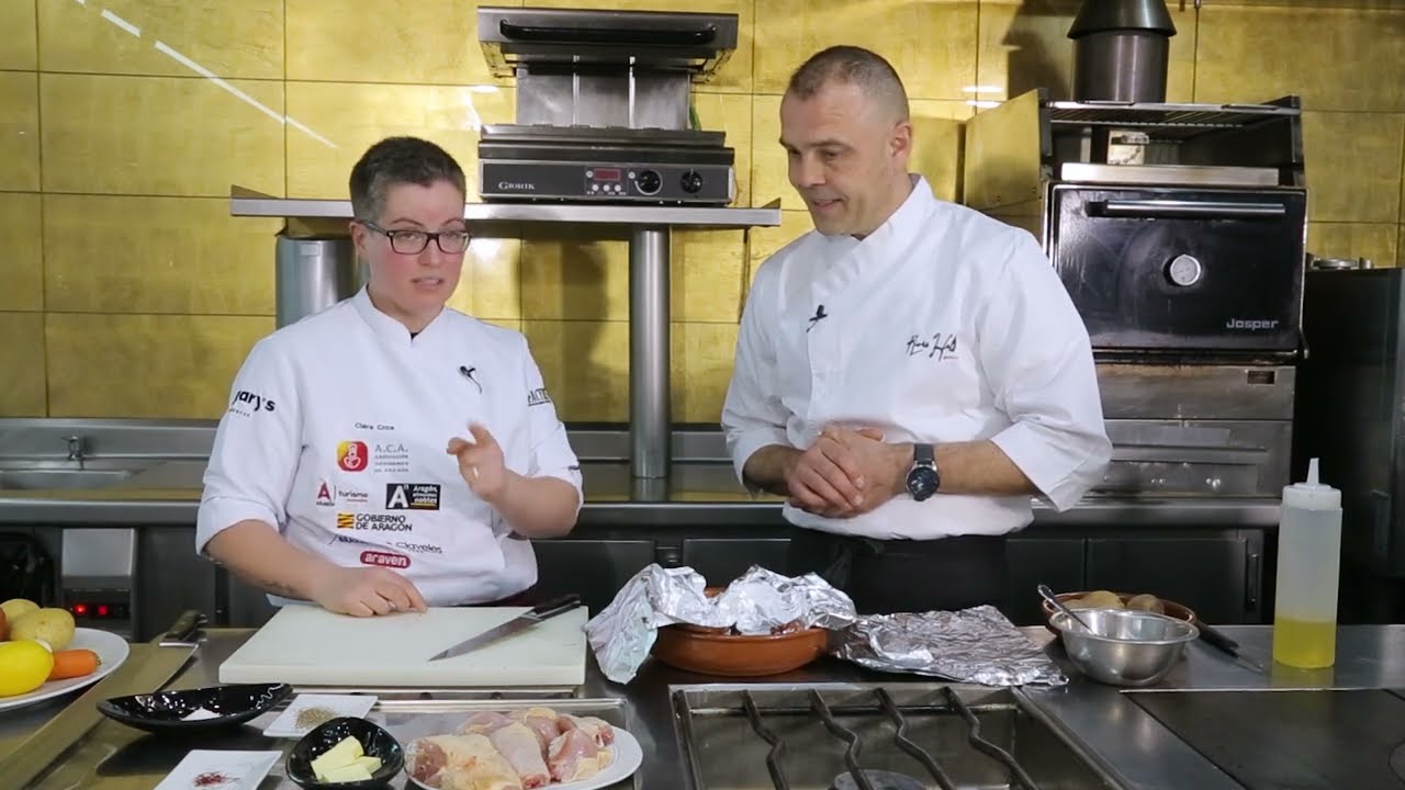 Clara Cros: pollo de corral al azafrán, el oro rojo de Teruel