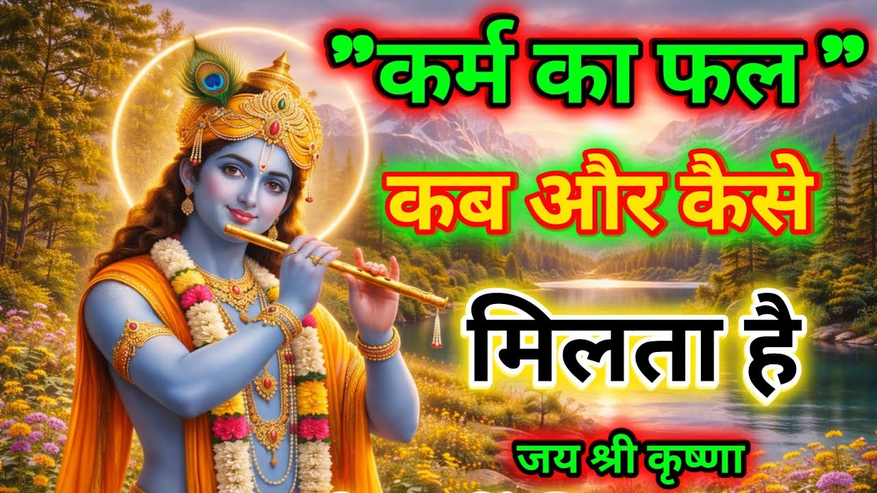 कर्म का फल कब और कैसे मिलता है भगवान श्री कृष्ण बताते हैं#krishna #motivation 
