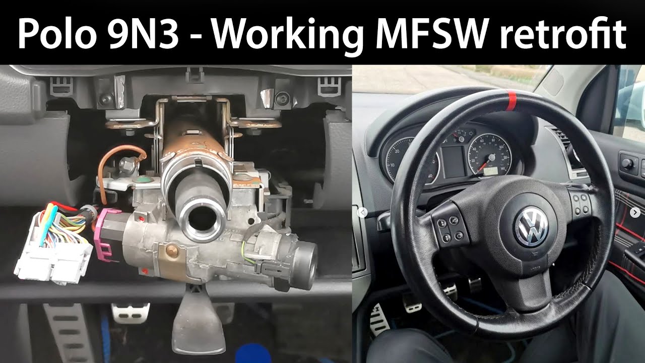 Seat 6L Multifunction Steering Wheel Retrofit - Polo 9n3