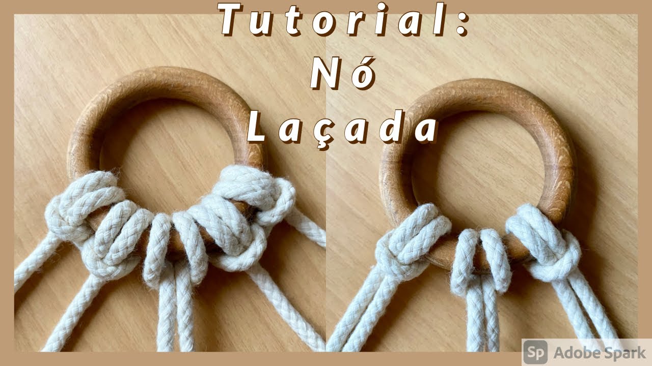 Tutorial n&oacute; b&aacute;sico: N&oacute; La&ccedil;ada do Macram&eacute;.           (o primeiro n&oacute; b&aacute;sico do Macram&eacute;)