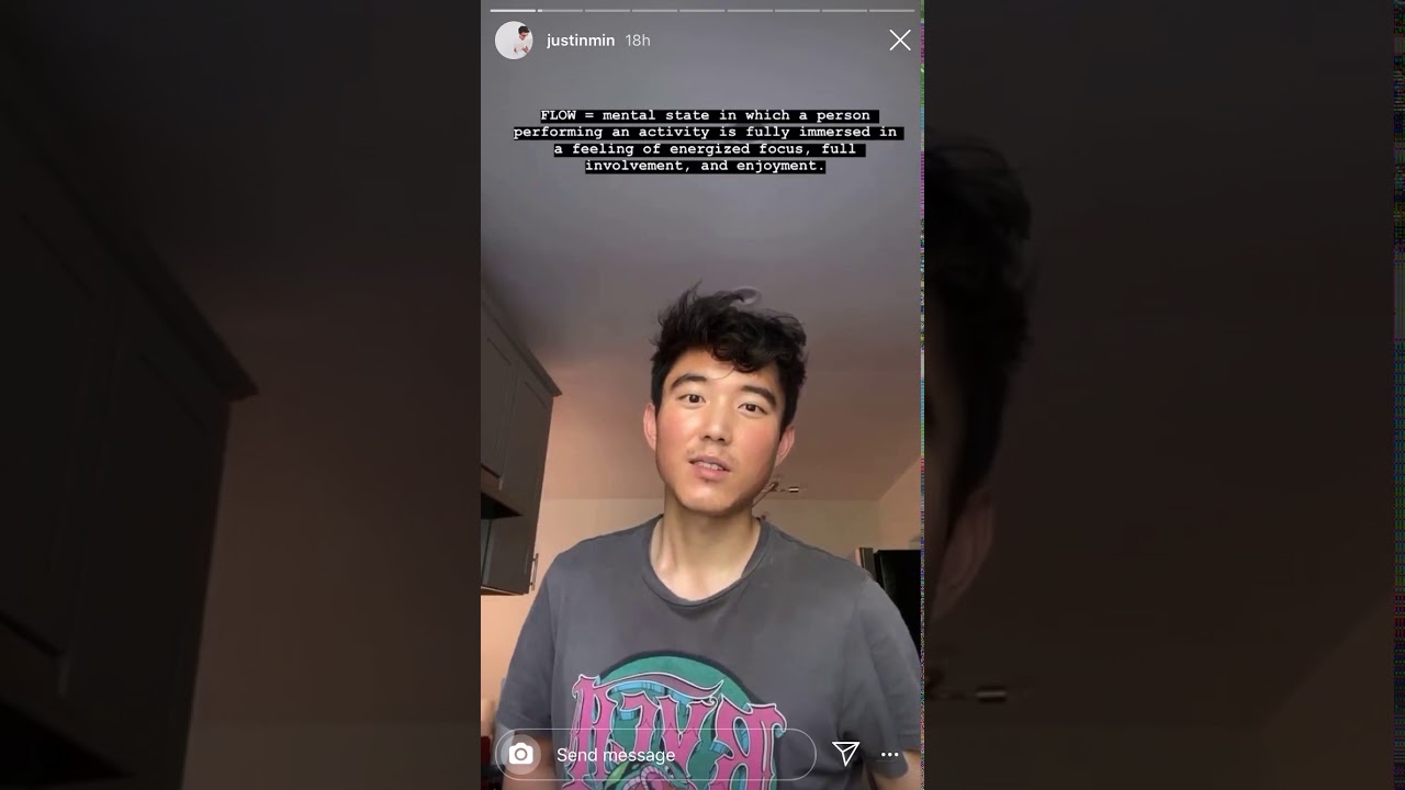 JUSTIN MIN Instagram Stories (April 7, 2020)