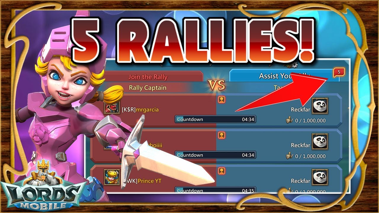 😱 5 rallies simultáneos vs 680M en furia! Mi rally trap sin escapatoria! - Lords Mobile ES