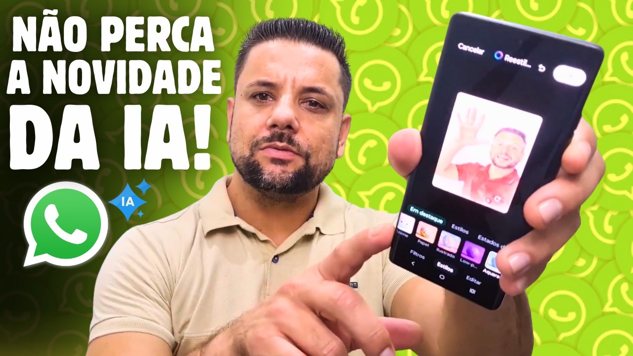 NOVIDADE! Conhe&ccedil;a Os Efeitos M&aacute;gicos de IA Que Modificam as Fotos Para Postar no Status do WhatsApp