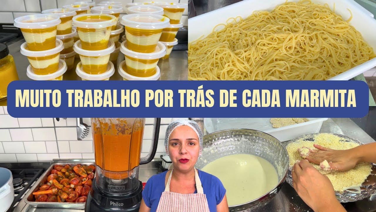 UM DIA INTEIRO DE PRODUÇÃO NO MEU DELIVERY DE MARMITEX EM CASA